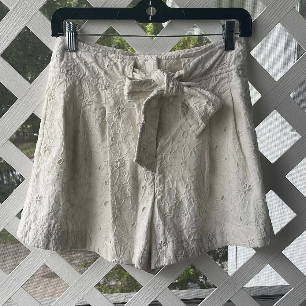 Club Monaco Eyelet ‘Blanc de Blanc’ Shorts